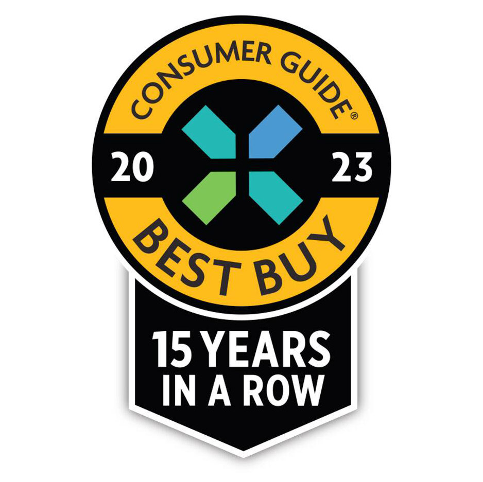 Consumer Guide® Best Buy Award Winner for 15 years